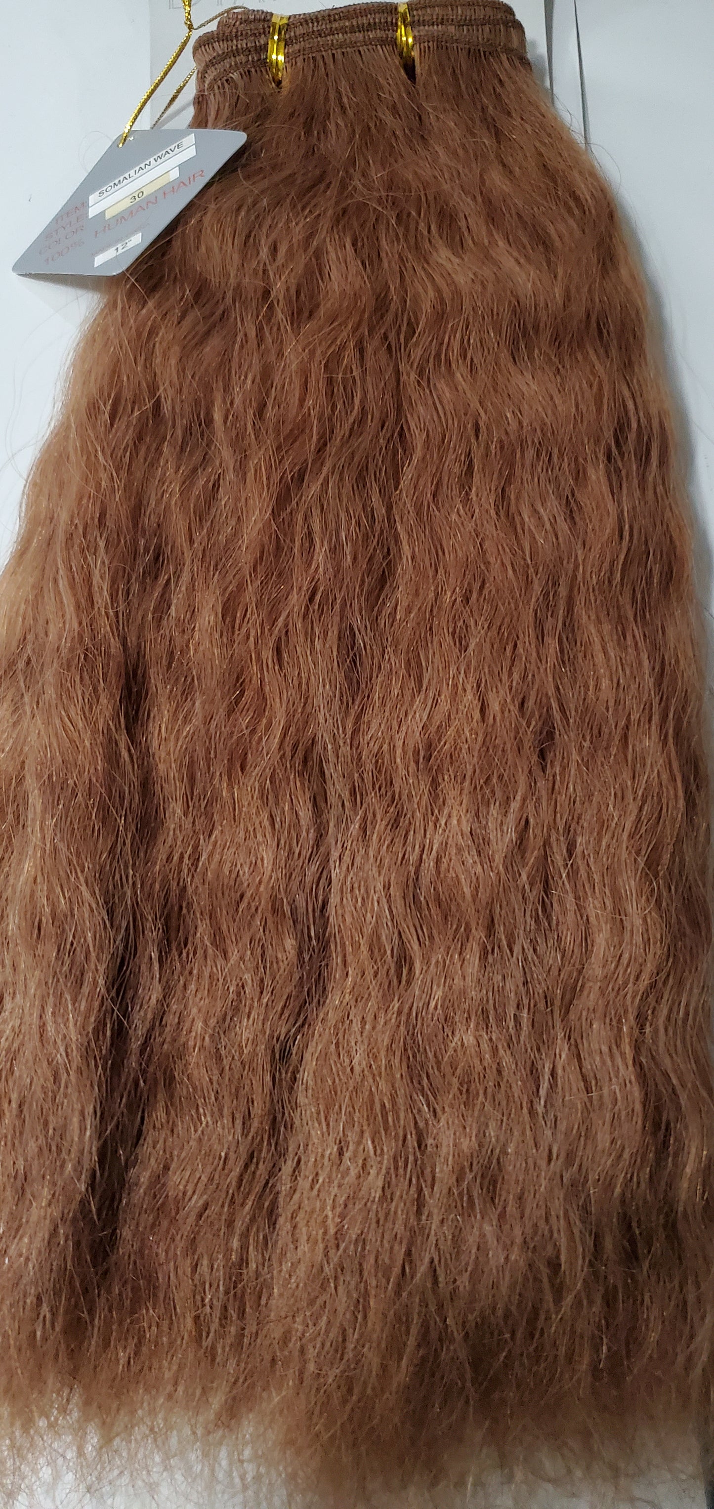 Remi human hair weave tangle-free; wavy sew-in weft; Somalian wave image 1