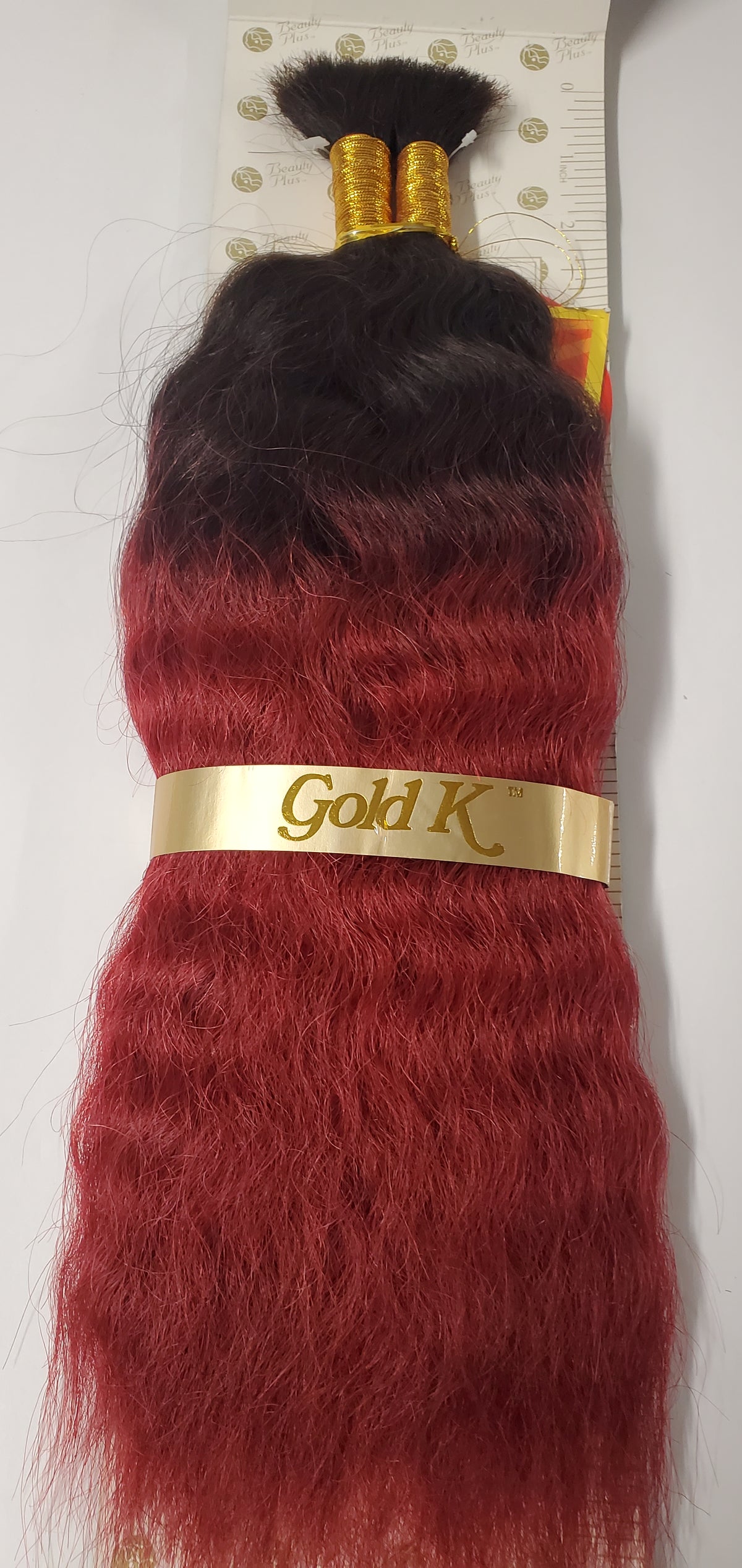 Human hair French refined super bulk tangle-free wet and wavy for braiding; OM image 2