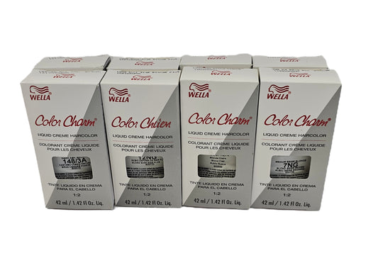 Lot of 48 Wella color charm liquid permanent creme hair color; 1.42floz ; unisex image 1