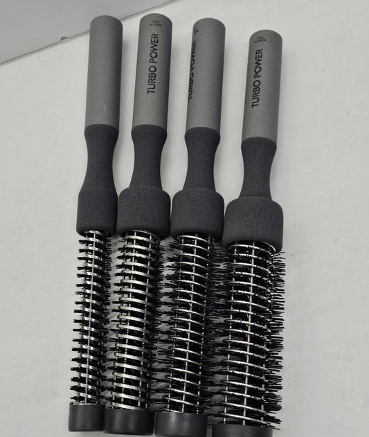 Set of 4 assorted sizes of twister magnesium curl maker brush; turbo power image 0