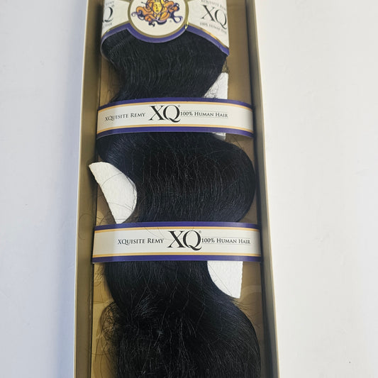 Cuticle remy XQ human hair weave - S wave - sew-in weft