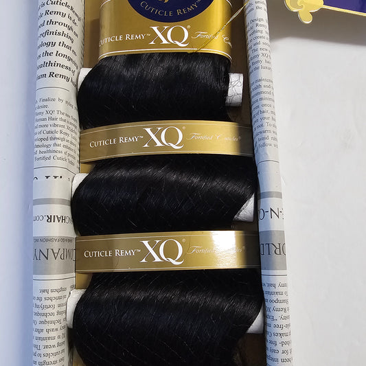Cuticle remy XQ Sensous wave human hair weave - curly sew-in weft