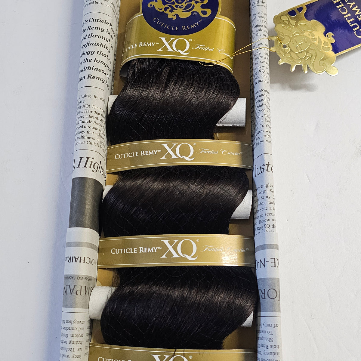 Cuticle remy XQ Sensous wave human hair weave - curly sew-in weft