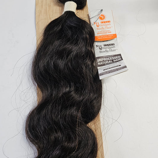 Unprocessed natural hair weave - Brazilian bundle hair - Natural wave by Janet