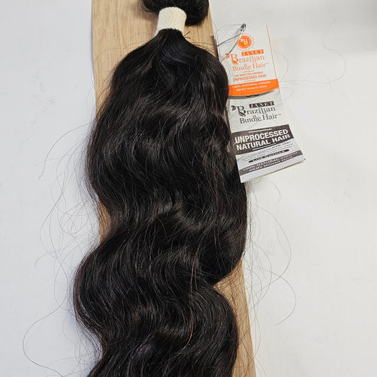 Unprocessed natural hair weave - Brazilian bundle hair - Natural wave by Janet