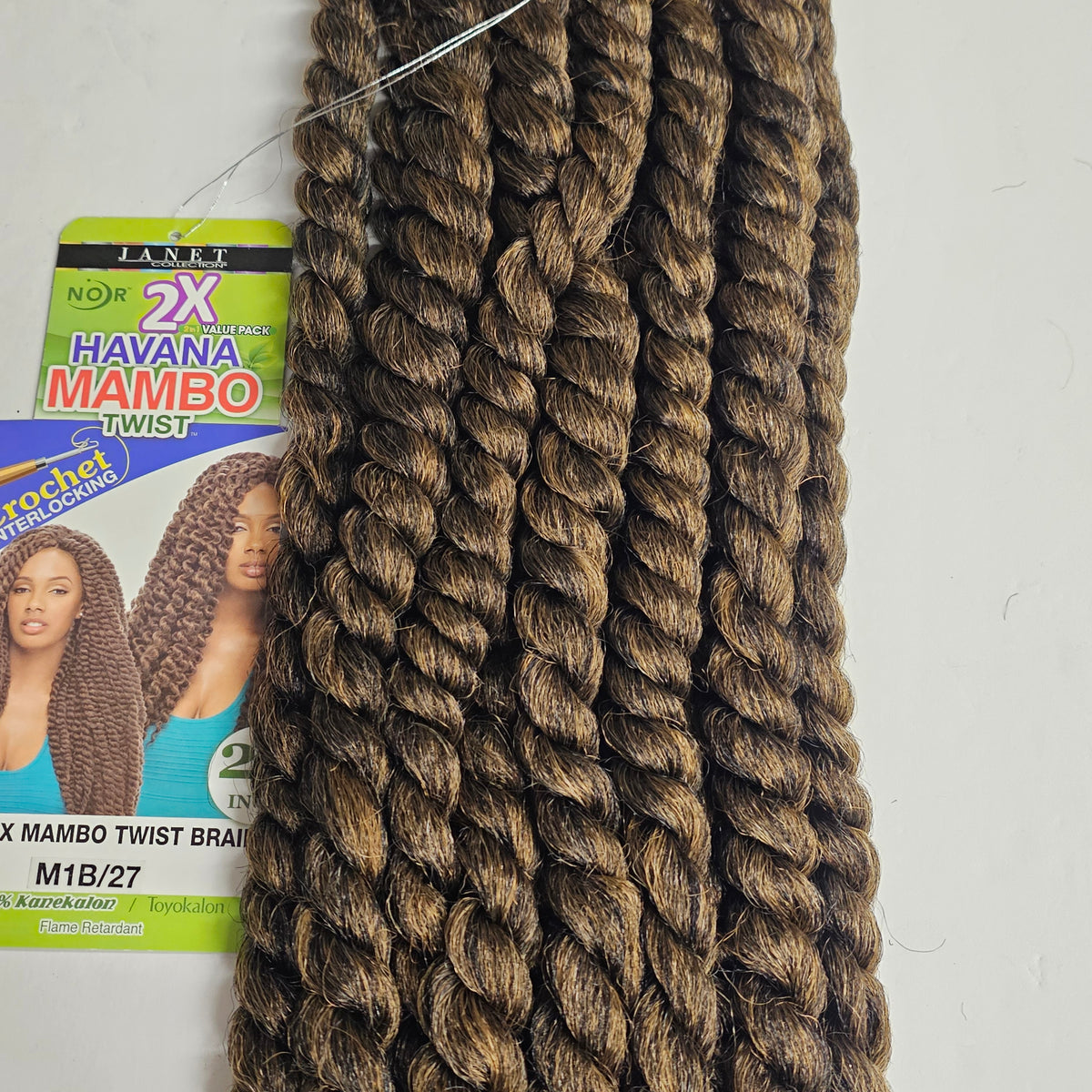 2 in 1 value pack Havana Mambo twist braid - 24 inch - crochet interlocking - mixed colors