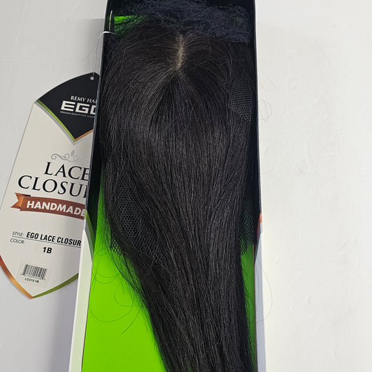 Model model Ego remy hair lace closure handmade - natural look