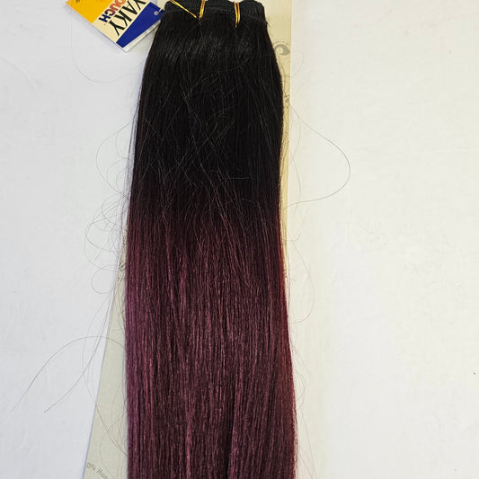 Human hair weave yaky straight for sew-in, wefts - Milky way -ombre colors