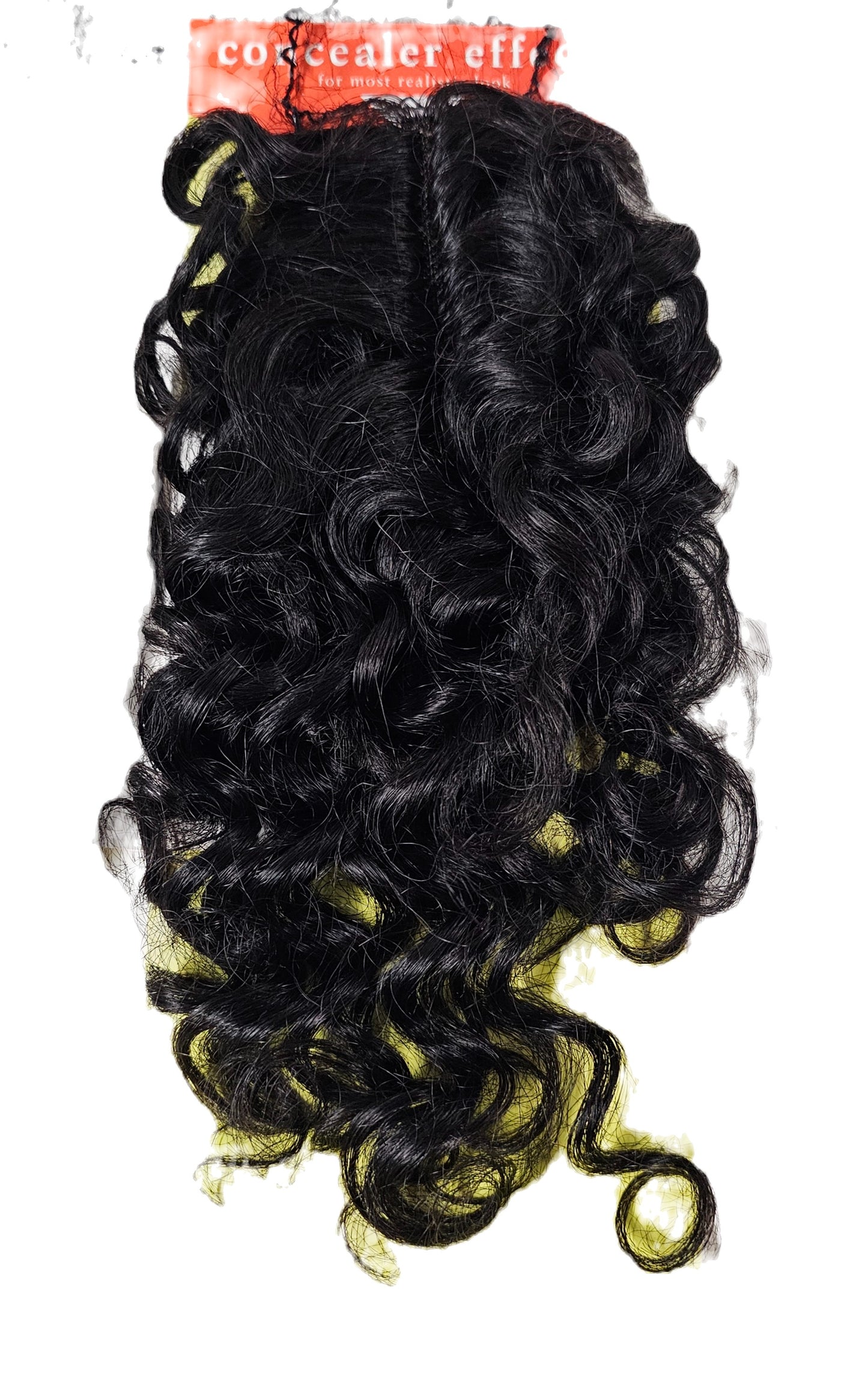 10 inch non-processed human hair lace parting piece. image 2