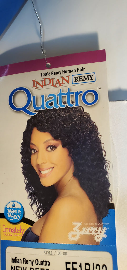 Remy human hair weave Indian remy quattro new deep curly wet an wavy. image 0