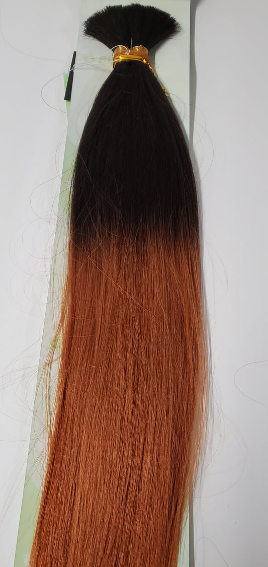 Human hair tangle-free new yaki bulk straight for braiding; Bijoux image 0