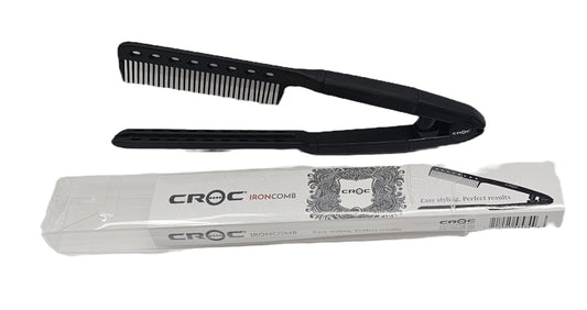 Croc iron comb; black image 1