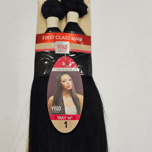 Human hair weave Visso persian yaky; straight sew-in weft; first class image 1