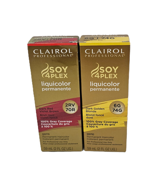 Lot of 72 Clairol soy4plex liquicolor permanente; 2fl.oz image 0