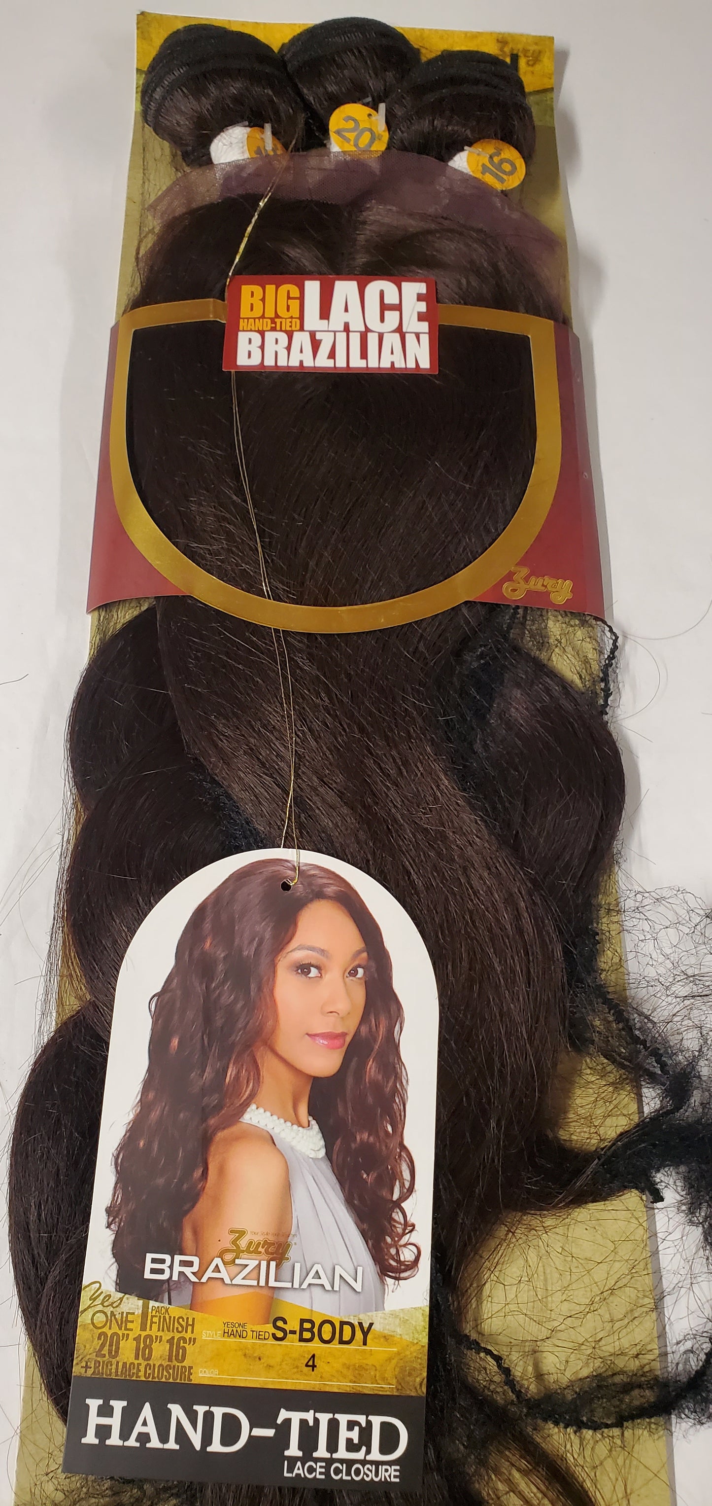 Multi length brazilian S body hair extensions; curly; wefts; sew-in; for women image 5