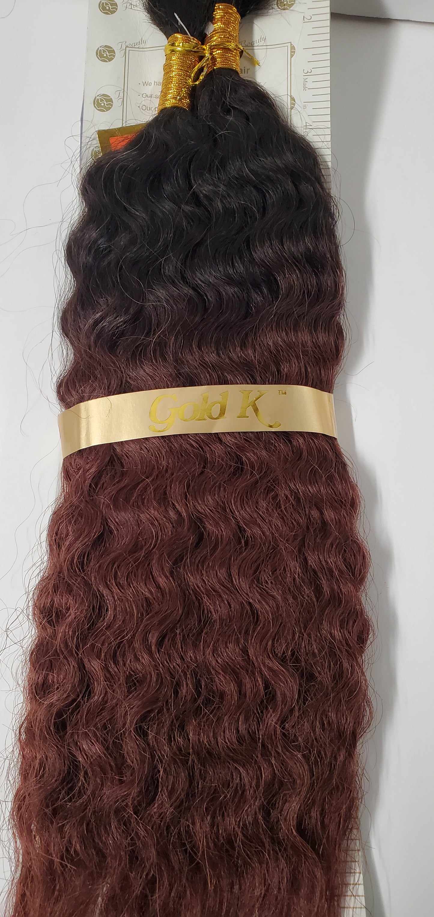 Human hair French refined super bulk tangle-free wet and wavy for braiding. image 1