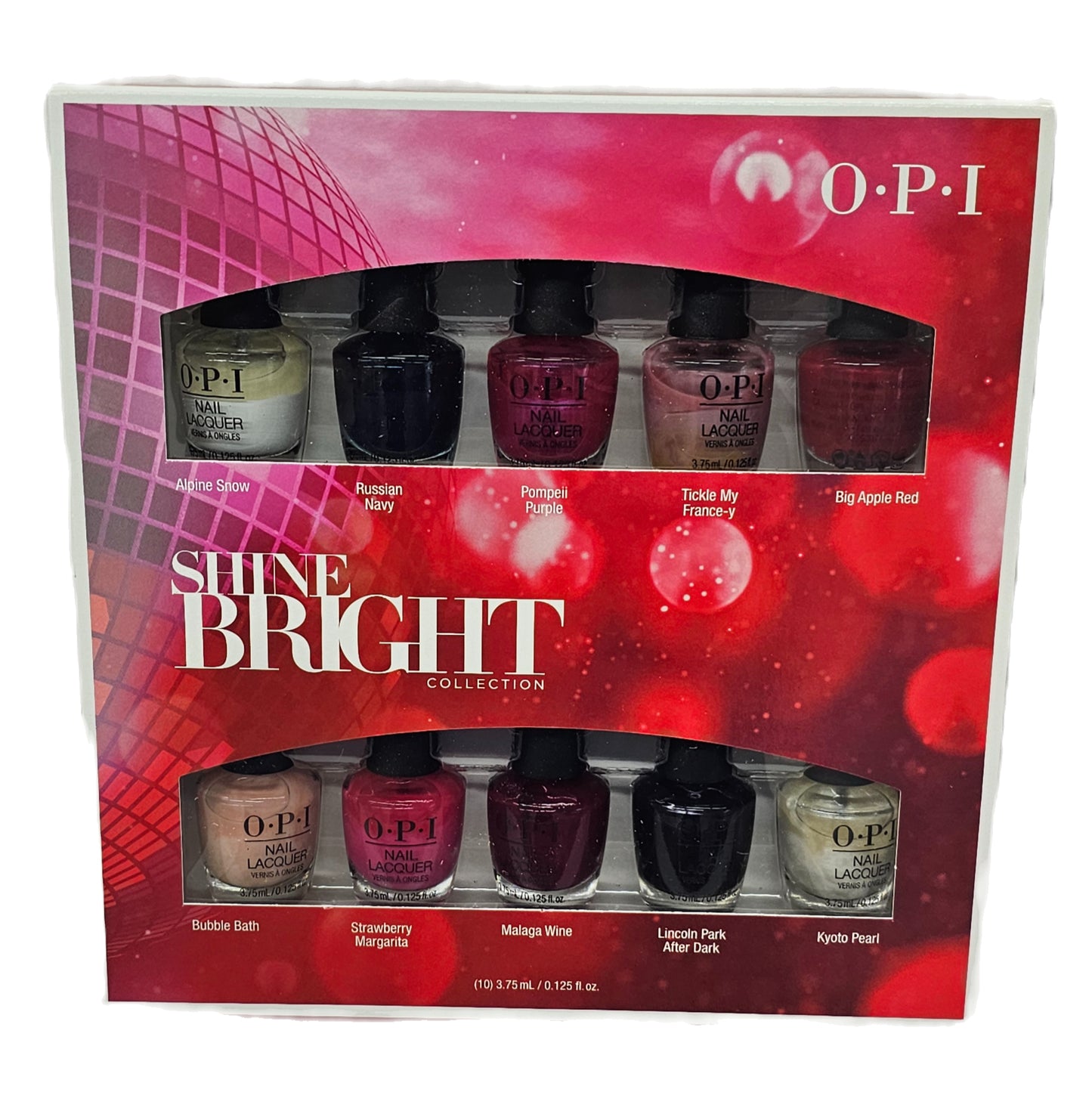 OPI shine bright mini nail lacquers(10pcs); 0.125fl.oz x10 image 2