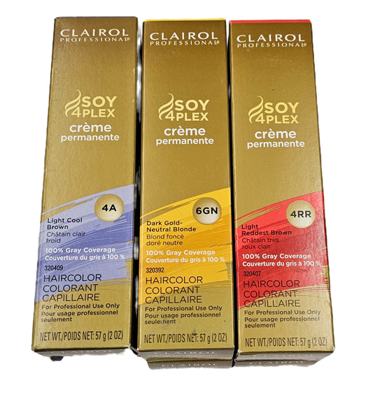 Clairol professional Soy4plex creme permanente haircolor; 2oz ; for unisex image 1