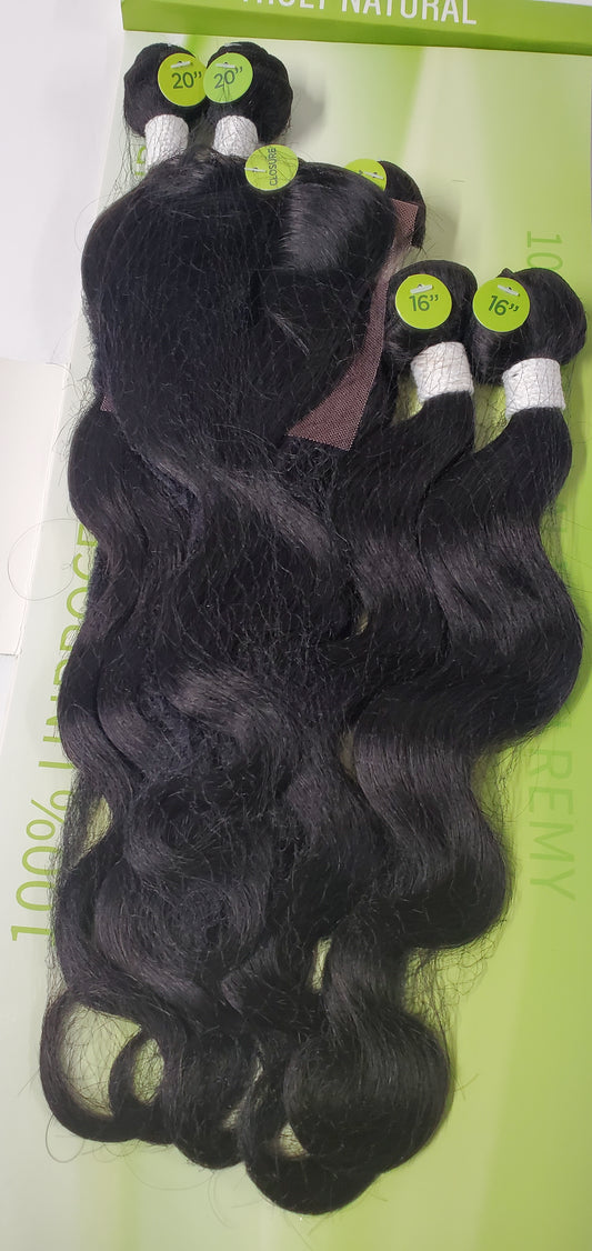 unprocessed virgin remy human hair; multipack 7pcs curly all-in-one image 0