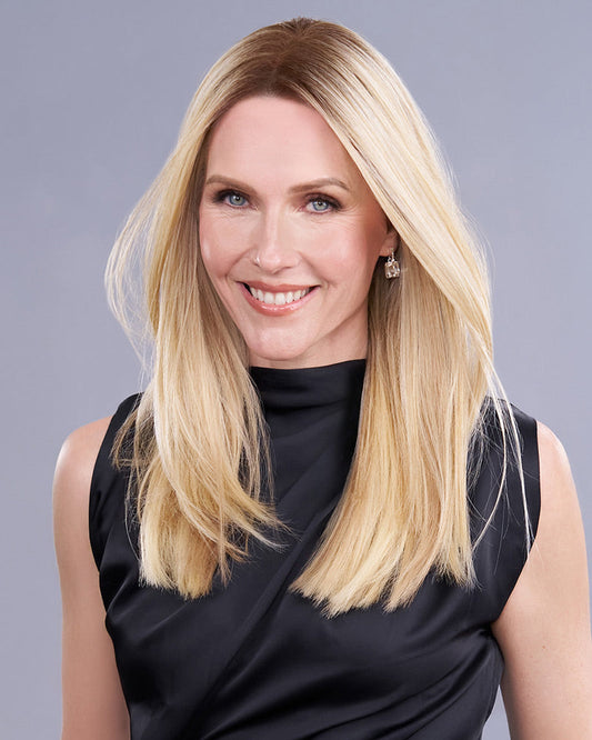 Top Trend Lace HD Straight 18 inch | Lace Front & Monofilament Synthetic Hair Topper by Jon Renau