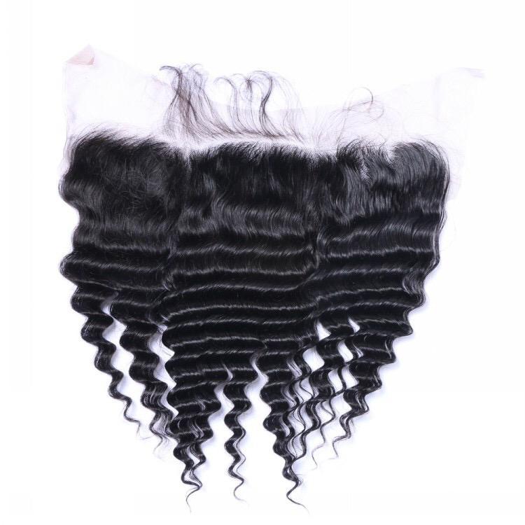 Deep wave human hair – 13x4 HD lace frontal