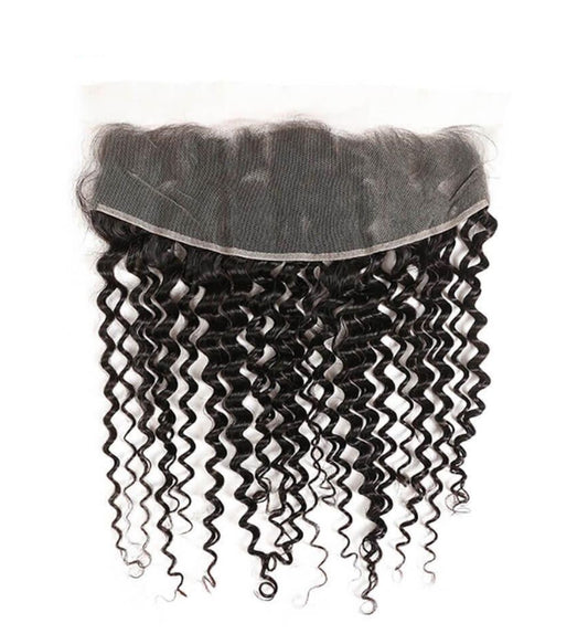 Italian curl human hair – 13x4 HD lace frontal.