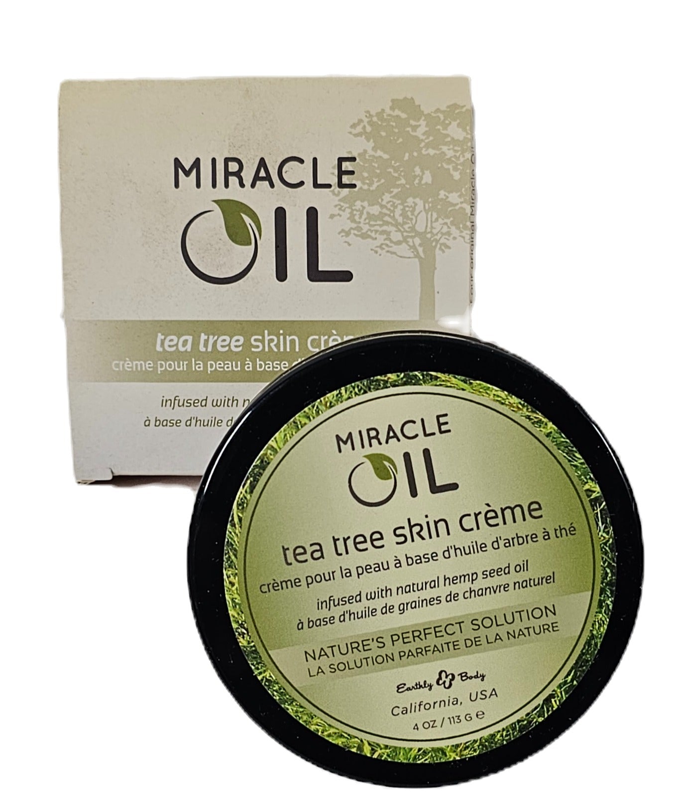 Miracle oil tea tree skin creme; infused with natural hemp seed oil; 4oz image 0