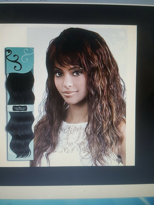Bobbi Boss indi remi premium virgin human hair weave; ocean wave; weft; sew-in image 0
