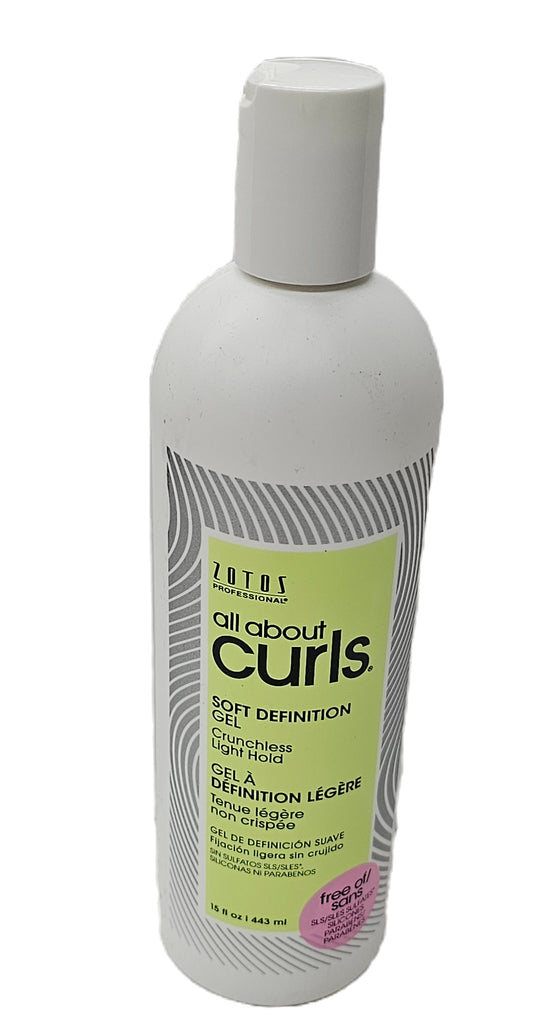 All about curls soft definition gel by Zotos; 15fl.oz image 1