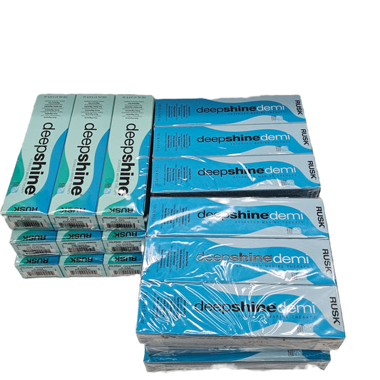 Lot of 132 pcs; Rusk deepshine demi hair color; advanced marine therapy;3.4fl.oz image 1