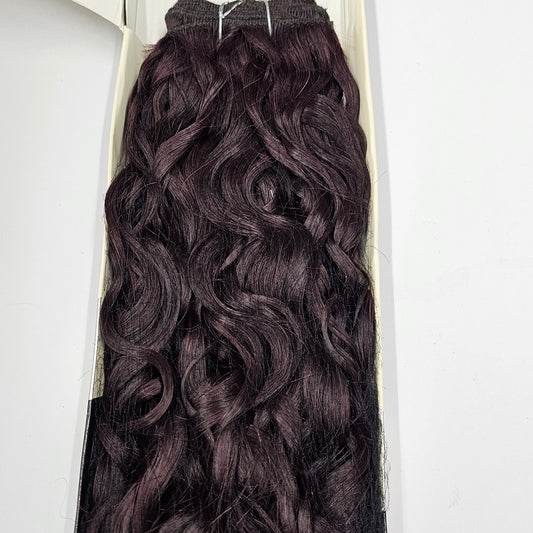 Human hair spanish perm wave; curly sew-in weft dreamweaver image 1