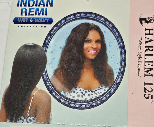 Indian remi wet and wavy loose wave sew-in wefts; straight and wavy style. image 0