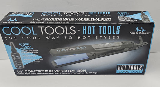 Cool tools 1 1/4 inch conditioning vapor flat iron; model HT7101 image 1