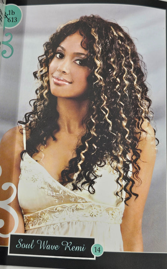 Bobbi boss Indi remi premium virgin hair soul wave; curly sew-in wefts. image 0