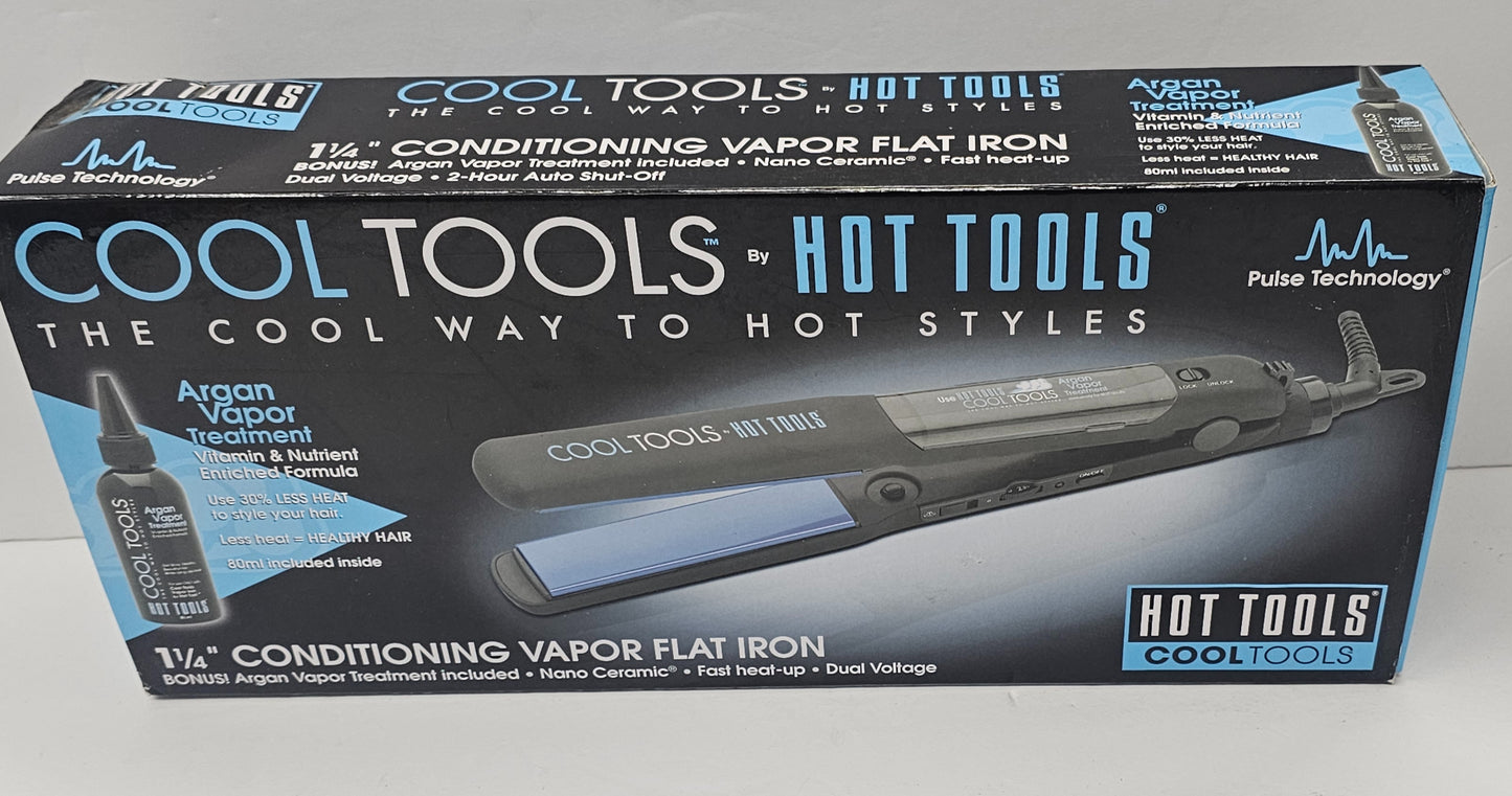 Cool tools 1 1/4 inch conditioning vapor flat iron; model HT7101 image 2