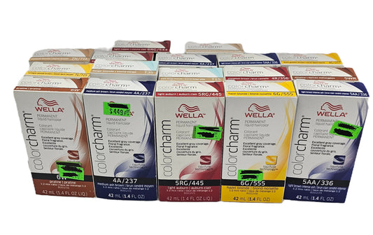 Lot of 96 packs Wella color charm permanent liquid hair color; 1.42fl.oz image 1