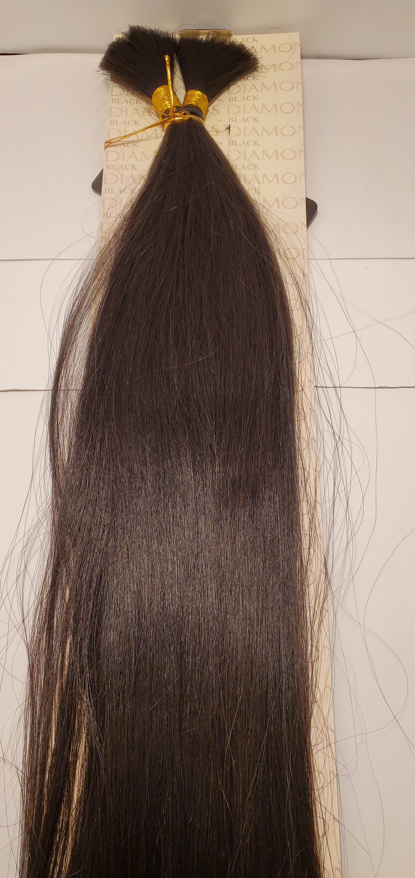 Elite human hair bulk tangle-free straight for braiding. image 4