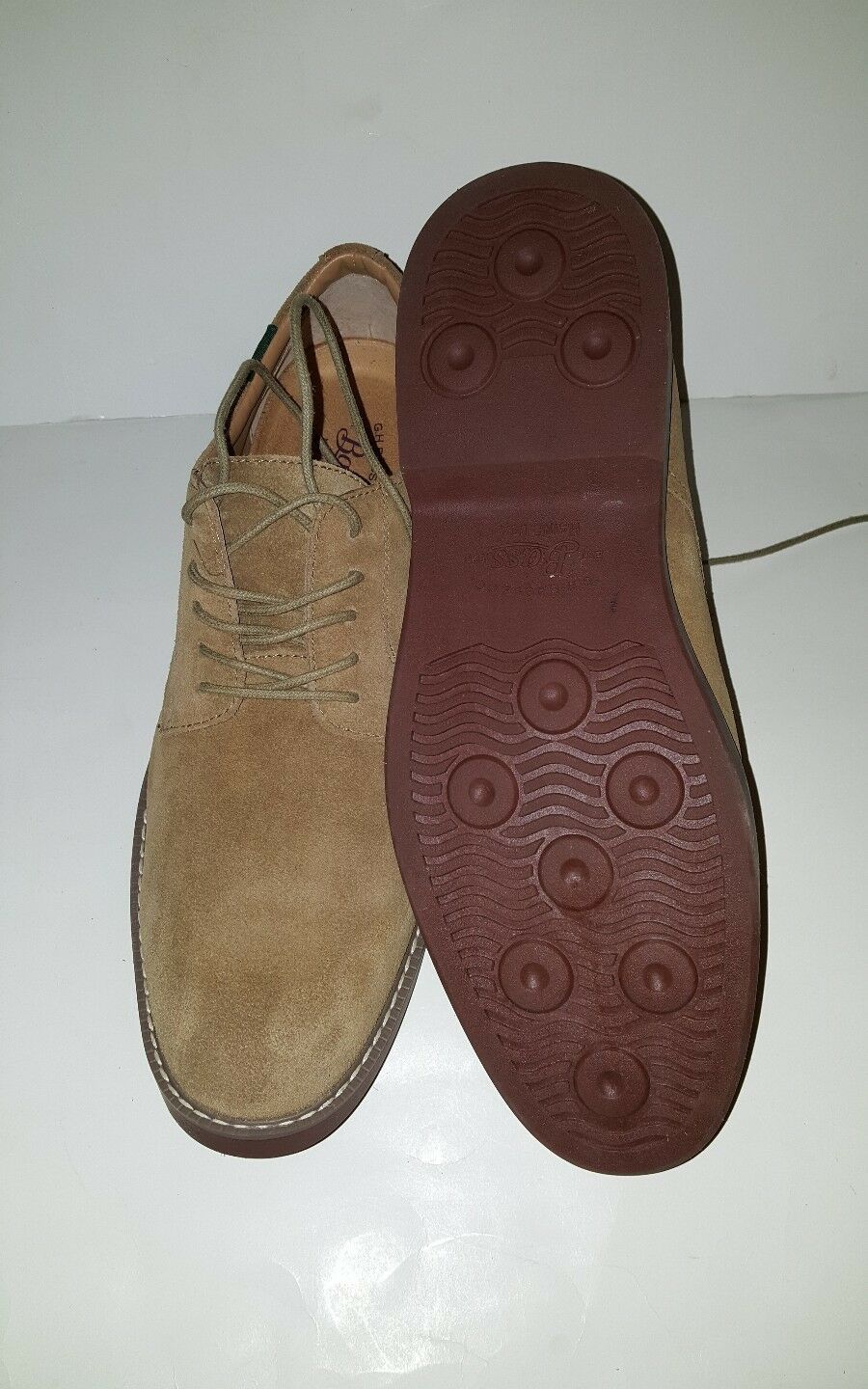 GH BASS PASADENA MEN'S OXFORD SHOES; LEATHER/ SUEDE/ TAUPE/00261900268 image 3