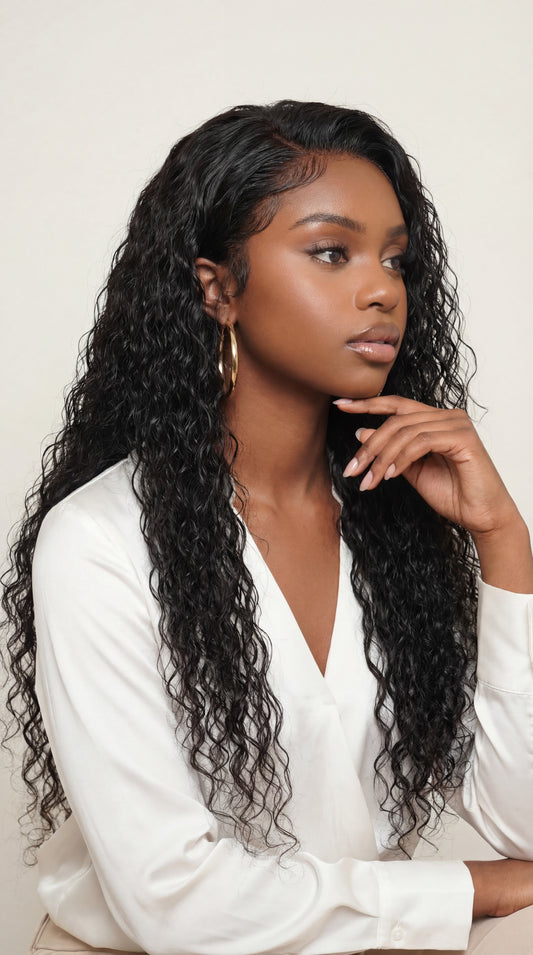 Exotic curl virgin human hair wig.