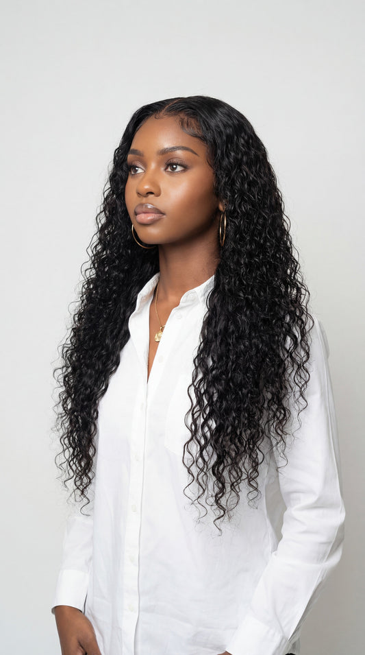 Italian curl virgin human hair wig.