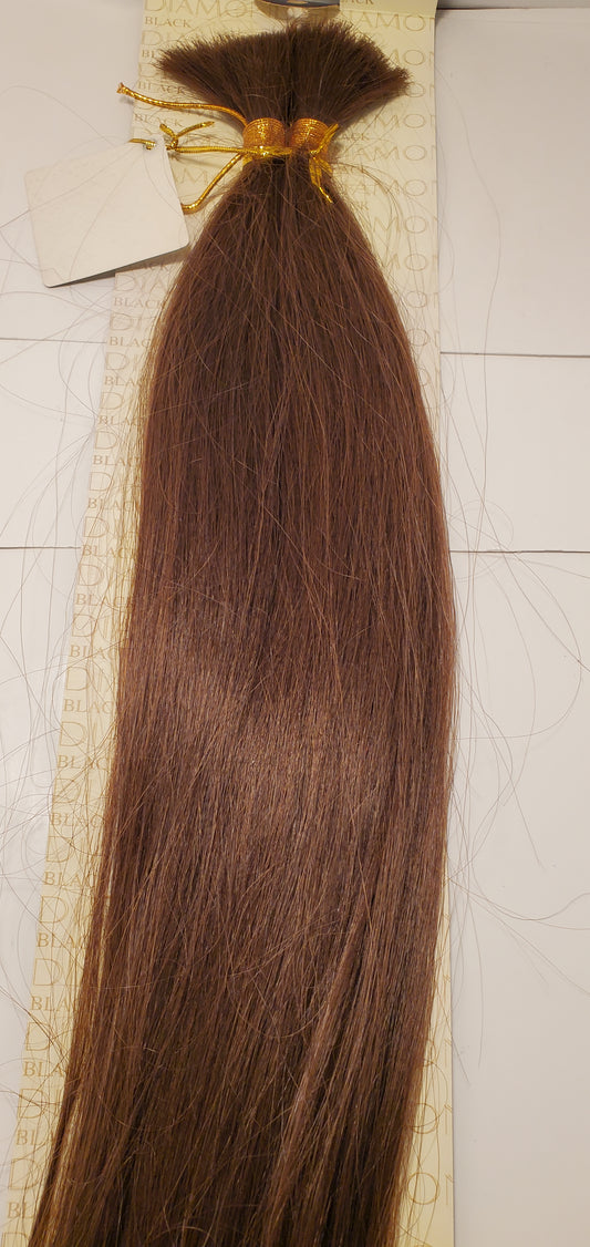 Elite human hair bulk tangle-free straight for braiding. image 1
