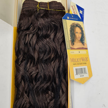 Human hair weave italian perm wave tangle-free; curly sew-in weft. image 2