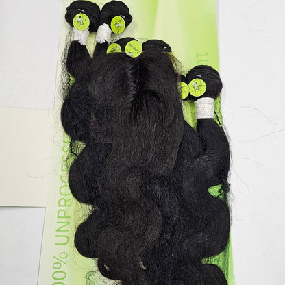 unprocessed virgin remy human hair; multipack 7pcs curly all-in-one image 2