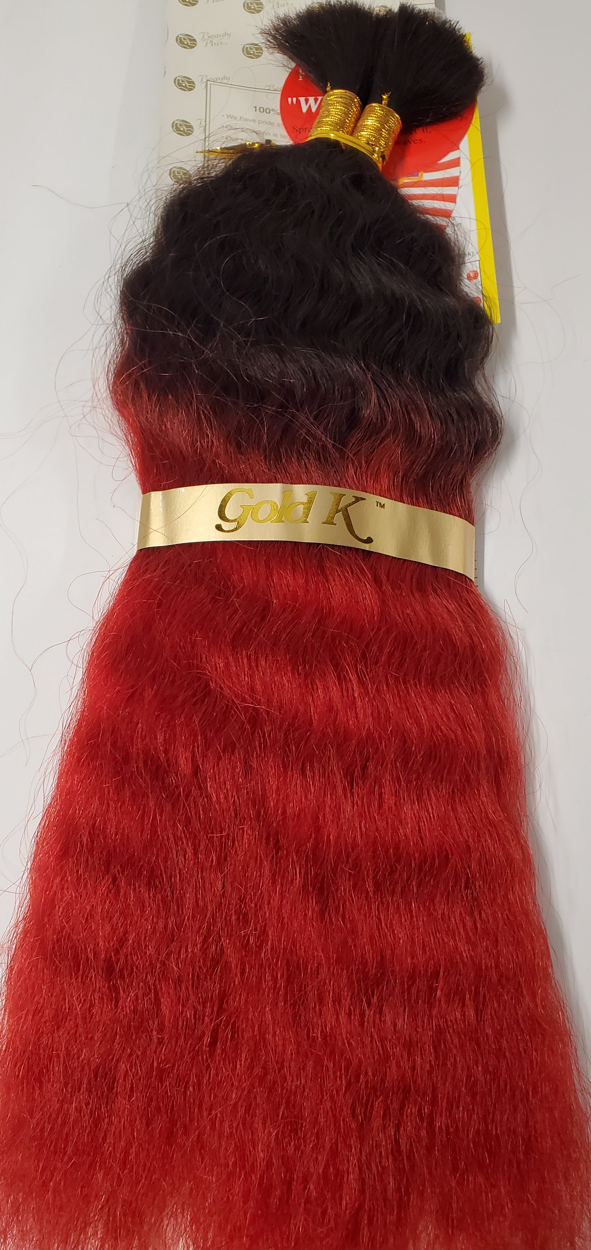 Human hair French refined super bulk tangle-free  wet wavy for braiding; TT39J image 0