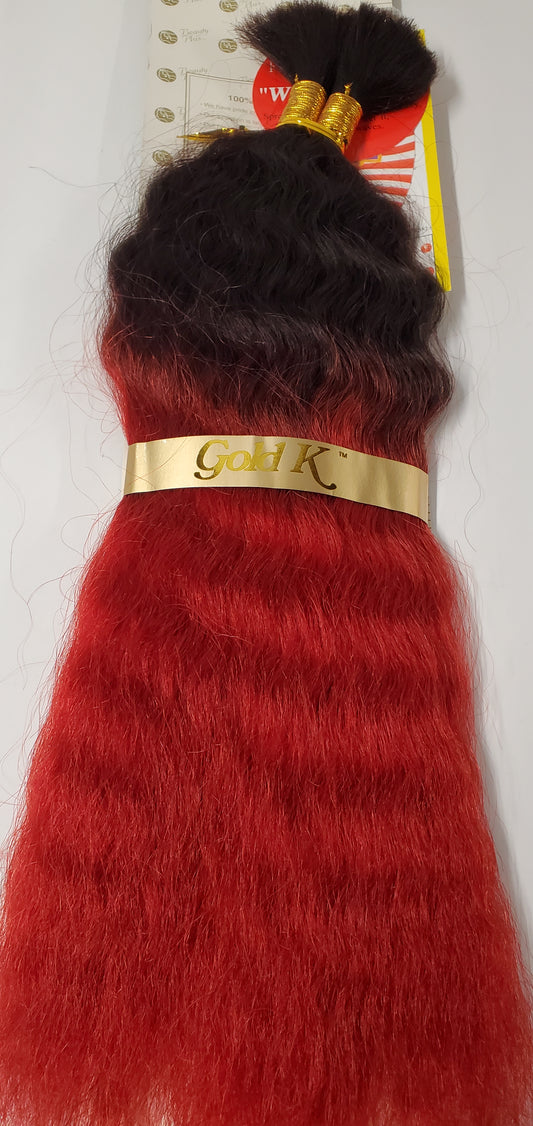 Human hair French refined super bulk tangle-free  wet wavy for braiding; TT39J image 0
