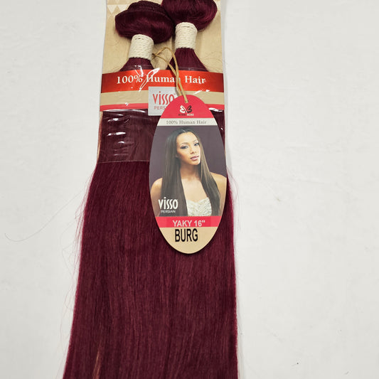 Human hair weave Visso persian yaky; straight sew-in weft; first class image 0