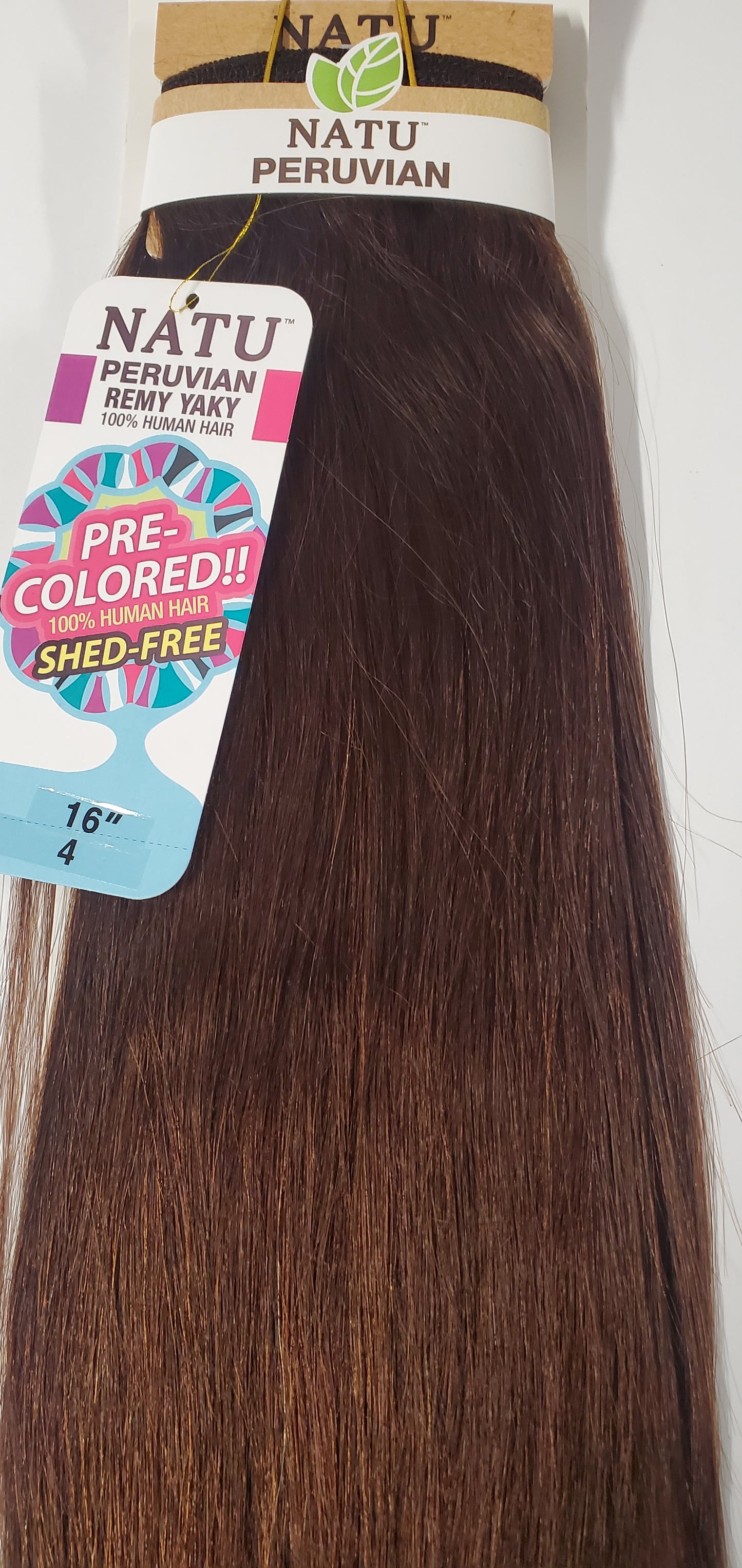 Human hair peruvian remy yaky weave; straight sew-in weft. image 0
