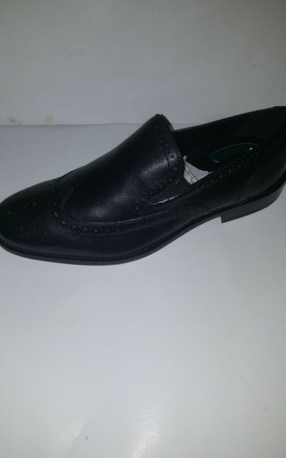 NUNN BUSH NORRIS WINGTIP SLIP ON MEN'S SHOES;BLACK;M;84690001 image 1