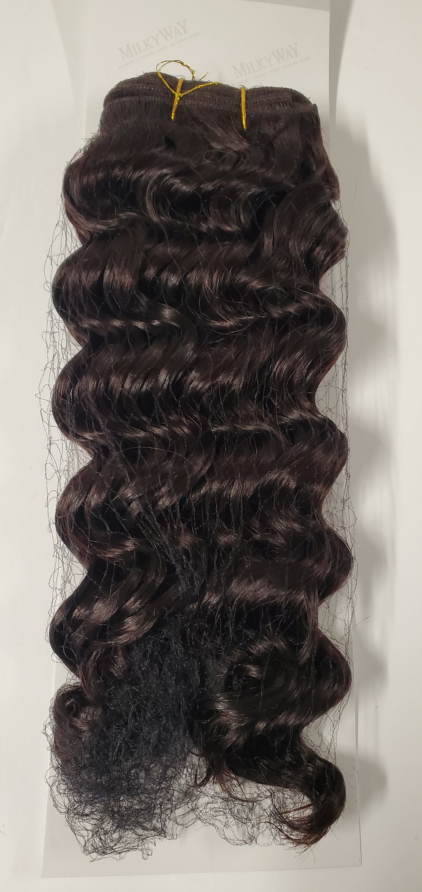Human hair deep wave weave tangle-free; curly sew-in weft. image 5