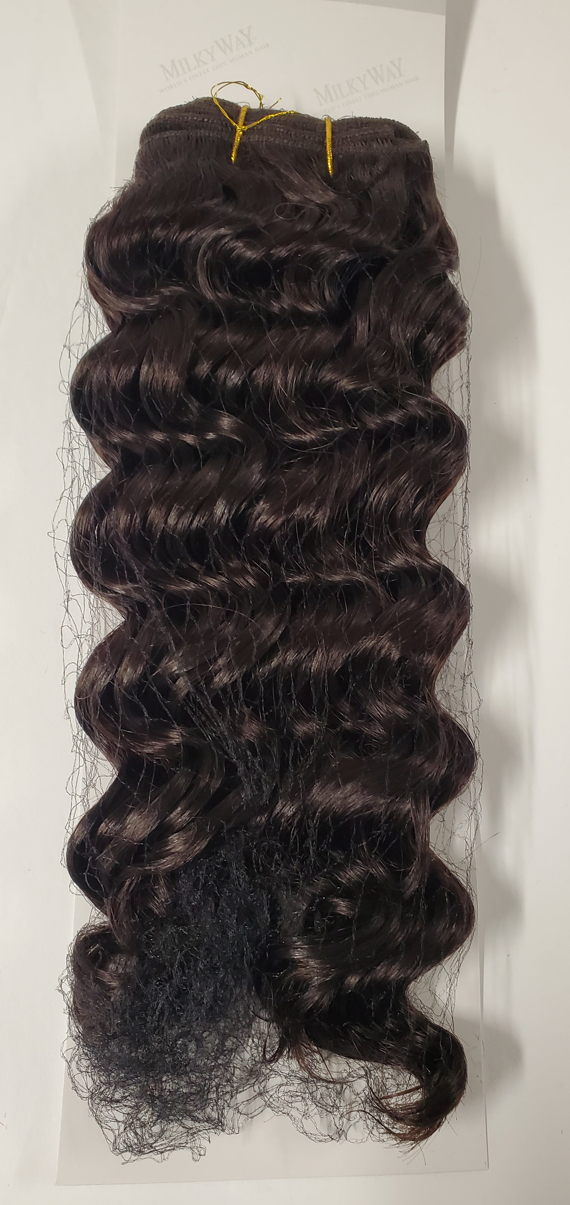Human hair deep wave weave tangle-free; curly sew-in weft. image 5
